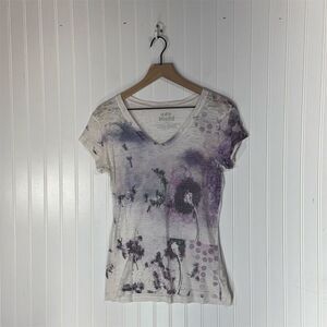 Mudd L burnout tee dandelion graphic Y2K naturecore goblincore fairy grunge